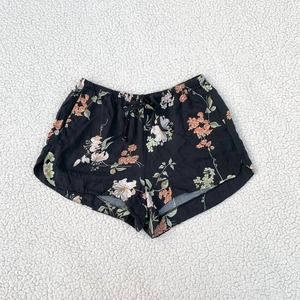 Brandy Melville Eve Black Floral Shorts
